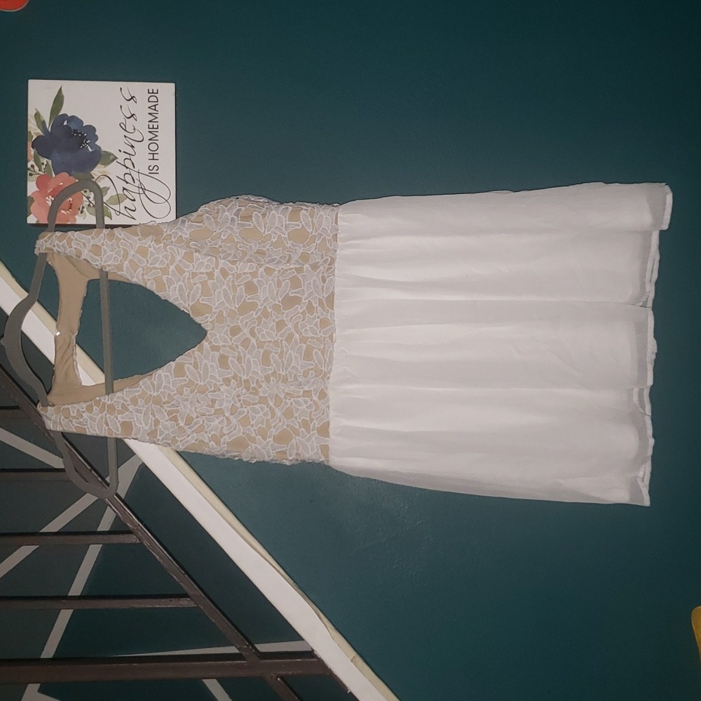 Trixxi Strapless White Dress